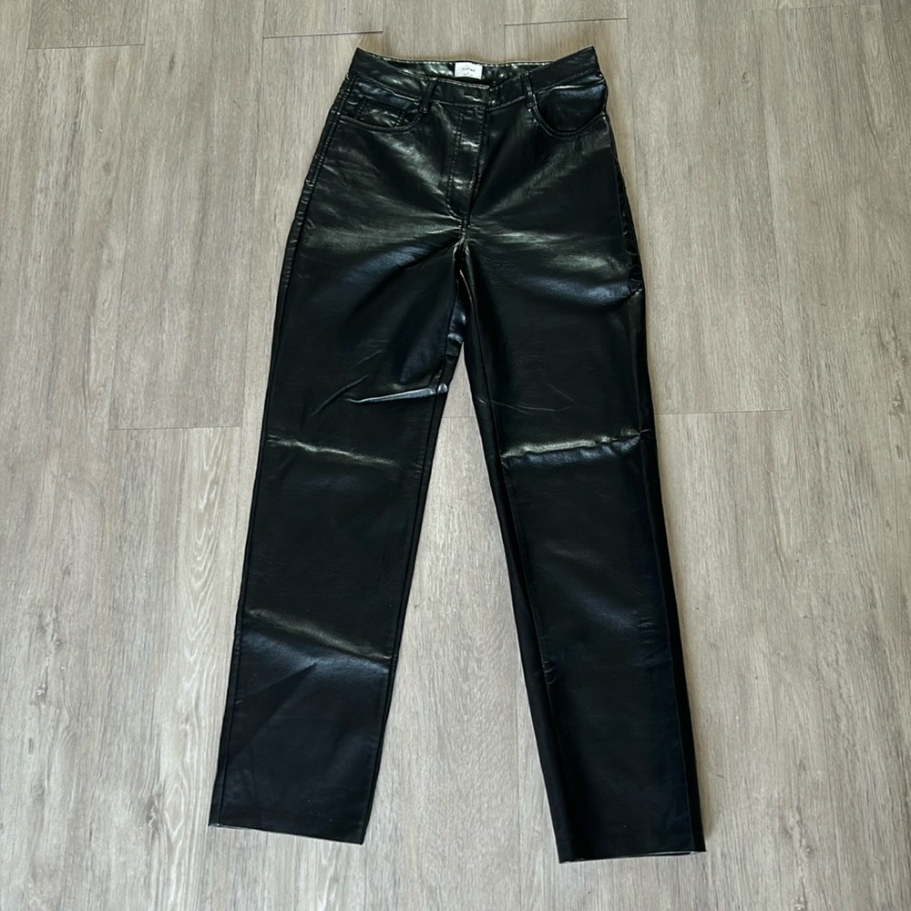 Wilfred Melina Black Leather Pants